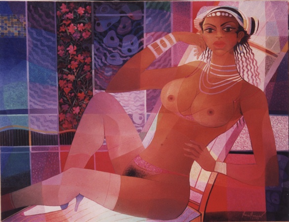 Mulata com Turbante Colorido - 100 x 130 cm - OST - 2009