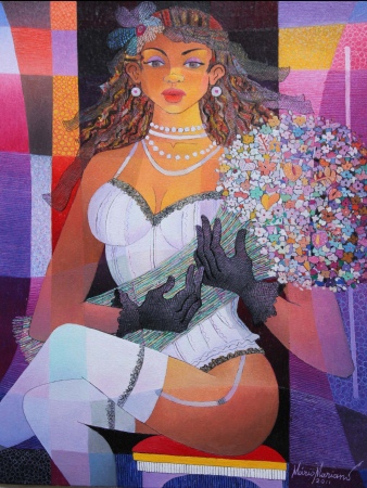 Florista de Branco - 65 x 60 cm - OST - 2011