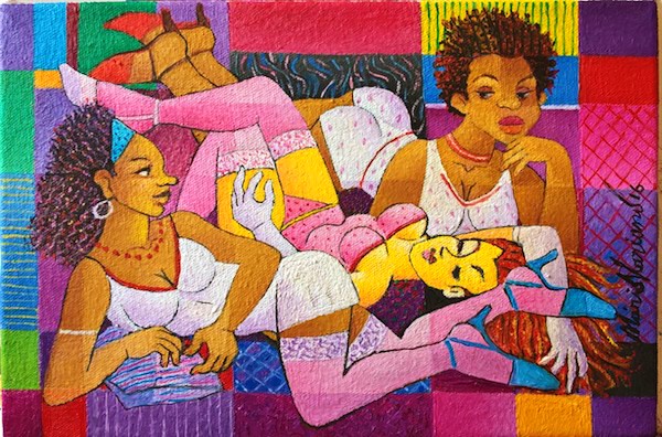 Mulheres no Quarto - 30 x 20 cm - OST - 2016