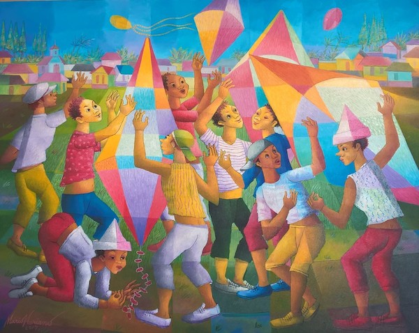 Tarde de Papagaios - 80 x 100 cm - AST - 2017