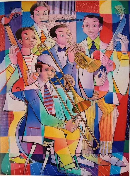 Os M&uacute;sicos - 80 x 60 cm - OST - 2001