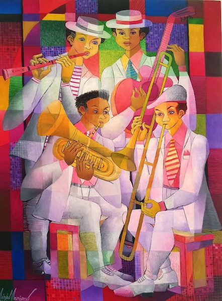 Os M&uacute;sicos - 80 x 60 cm - AST - 2018