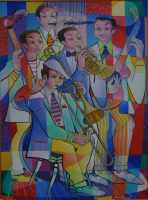 Os M&uacute;sicos - 80 x 60 cm - OST - 2001