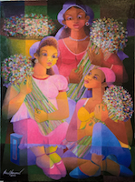 Floristas - 80 x 60 cm - AST - 2016