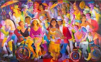 Cortejo Festivo - 130 x 210 cm - AST - 2018